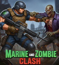 Marine and Zombies clash